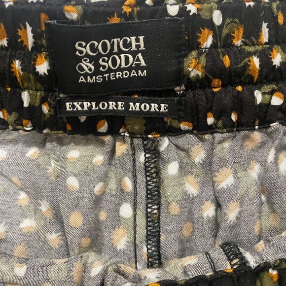 Scotch & Soda Nina Mid-Rise Tapered Jogger in Floral Cinnamon Spice Size S / 30 - Picture 6 of 11